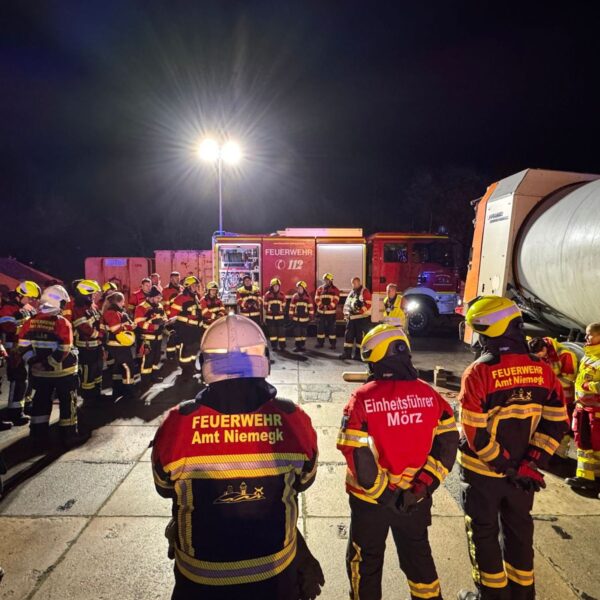 Amtsübung der Feuerwehr im Amt Niemegk