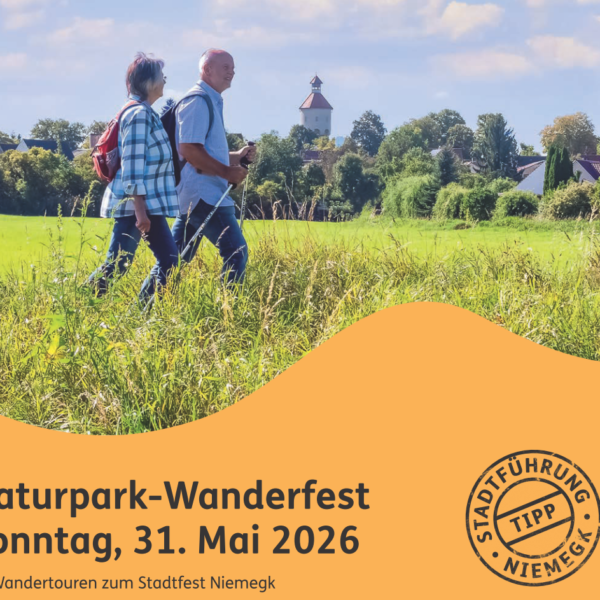Auf in den Hohen Fläming zum 19. Naturpark-Wanderfest mit dem Ziel Stadtfest Niemegk