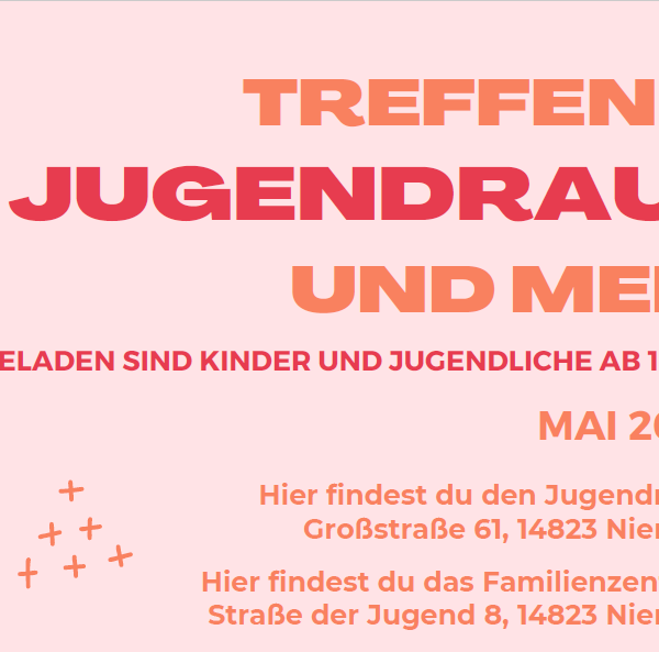 Jugendtreff für alle Kinder und Jugendlichen ab 10 Jahren